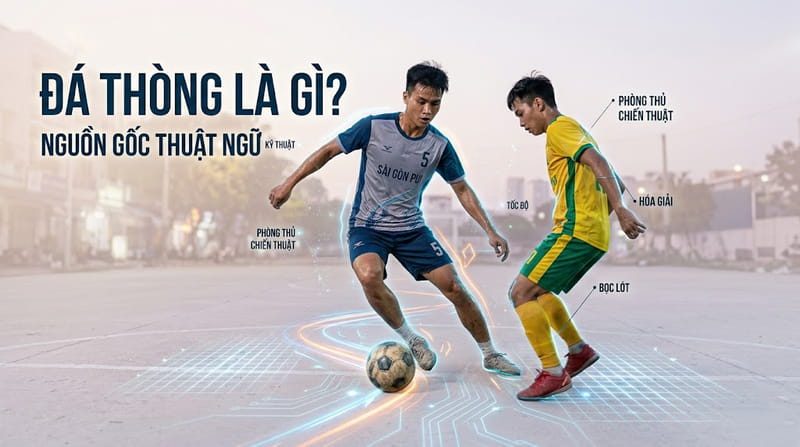 Đá thòng là gì? Cách đá hậu vệ thòng sân 7 đầy đủ nhất