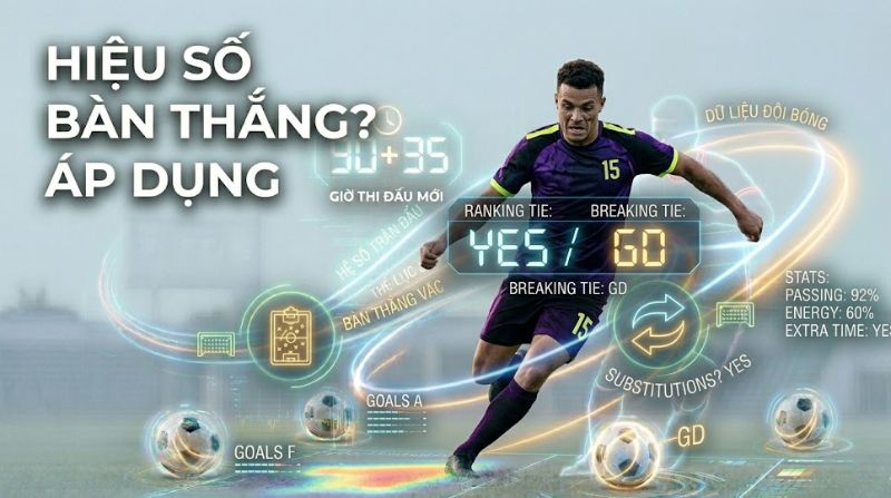 Hiệu số bàn thắng là gì? Cách tính goal difference chuẩn