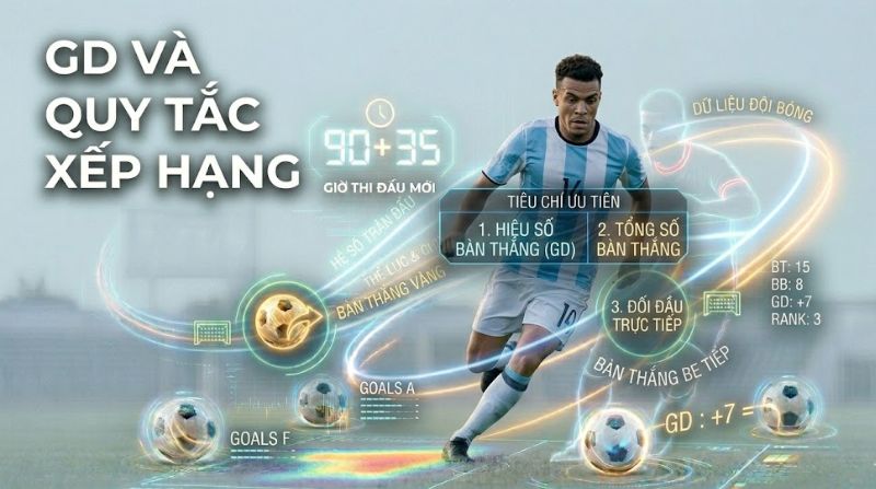 Hiệu số bàn thắng là gì? Cách tính goal difference chuẩn